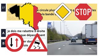 2024 permis de conduire théorique belgique ✅ 50 Questions  examen code de la route test 6 [upl. by Haleigh]