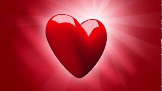 Free Video Background Loop Valentines Red Heart Beating [upl. by Delphine]