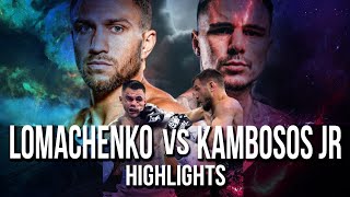 LOMACHENKO vs KAMBOSOS JR  highlights [upl. by Nalrah]