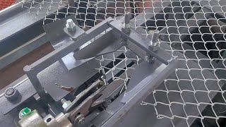 Single Wire Type Diamond Mesh Making MachineJali Machine sold to India  DAPU Machinery [upl. by Klenk319]