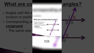 Understanding Corresponding and Congruent Angles  Geometry Basics [upl. by Schmitz]