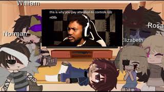 Aftons react to coryxkenshin part 3 ultimate custom night read desc [upl. by Adnihc238]