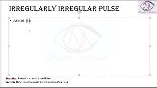 Lec 8 Irregularly irregular pulse  Cardiology [upl. by Orms]