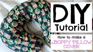 HOW TO MAKE A BOPPY PILLOW COVER  DIY TUTORIAL [upl. by Morville]