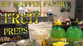 My prepper pantry ready for food shortages fruit preps [upl. by Errecart]