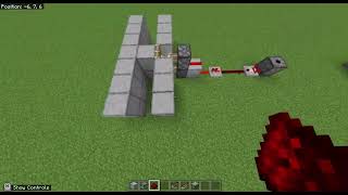 2x1 Redstone piston door  Bedrock Edition XBox PlayStation PE 117 and up [upl. by Leiva432]