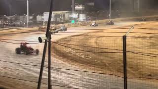 Wingless Sprints Carina Speedway Bundaberg Features 18112023 [upl. by Sotos178]