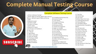 Complete Manual Testing Course Learn Testing from Scratch [upl. by Bennion]