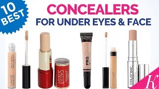 10 Best Concealers for under Eyes amp Face in India with Price  Conceal Dark Circles  NO Creasing [upl. by Andromache]