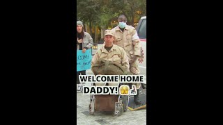 Veteran Daddys Legless Return PRANK 🫣👨🏻‍🦽  Just Pranks veteran prank funny [upl. by Blakely]