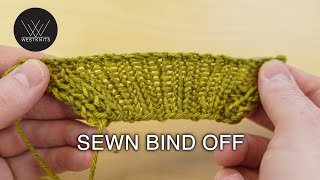 Sewn Bind Off  Knitting Tutorial [upl. by Anitnatsnok]