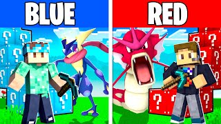 RED Vs BLUE Lucky Block STAIRCASE RACE In PIXELMON [upl. by Rosalynd]