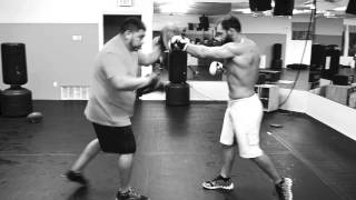 Johny Hendricks training camp for UFC title fight against GSP [upl. by Kcirb]