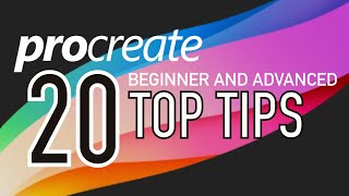 PROCREATE 20 TOP TIPS  Beginner and advanced [upl. by Antonetta]