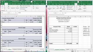 Unajusted Trial Balance Problem 2 Filipino [upl. by Aley]