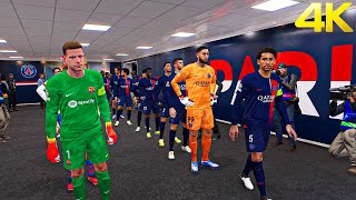 PES 2024 ULTRA Realistic Graphics Mod  PSG vs Barcelona  UEFA Champions League  PES 2021 Mods [upl. by Bloomer]