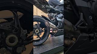 SC Project S1 Exhaust vs Stock Exhaust • MV Agusta F3 RR 800 shortsvideo [upl. by Esiralc]