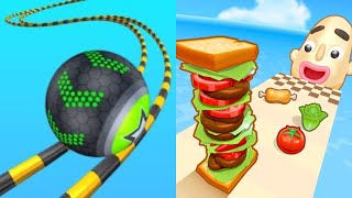 Going Balls vs Sandwich Runner  All Level Gameplay AndroidiOS  NEW MOD APK MEGA UPDATE GAMEPLAY [upl. by Junie]