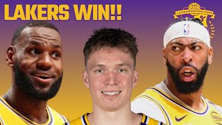 Lakers Bounce Back With Win Over Spurs [upl. by Sirapal]