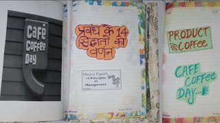 Business studies project on principal of management for class 12th in hindi [upl. by Scharf]