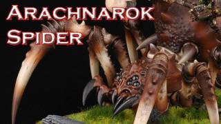 SPIM  How to paint the Arachnarok Spider Jak pomalować Arachnarok Spider Warhammer [upl. by Garrik]