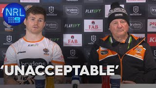 Sheens offers no excuses for thrashing NRL Presser  NRL on Nine [upl. by Moyer]