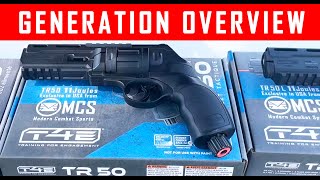 Different Generations Overview For HDR 50 TR50 11 Joules Home Defense Revolver [upl. by Meredeth]