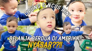 CIPUNG GIRANG BELANJA KE SUPERMARKET BERDUA NCUS RINI NAGITA TITIP BELI BAHAN BELANJAAN KE CIPUNG [upl. by Earised47]