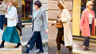 TOP MILAN STREET STYLE TRENDS OF THE SEASON [upl. by Glanville288]