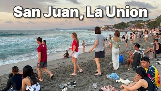 Amazing SAN JUAN LA UNION  Filipino Holiday at the Beach  Famous Surfing Spot PHILIPPINES [upl. by Roxie9]