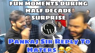 Pankaj Sir Reply To Haters  Physics Wallah  Half Decade Surprise  Chemoholic Academy  Unacademy [upl. by Owades]