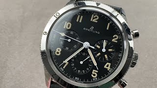 Breitling AVI 765 1953 ReEdition Chronograph AB0920131B1X1 Breitling Watch Review [upl. by Ahsimrac]