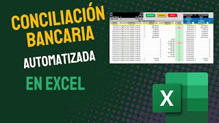 CONCILIACIÓN BANCARIA AUTOMATIZADA  EXCEL [upl. by Alhak550]