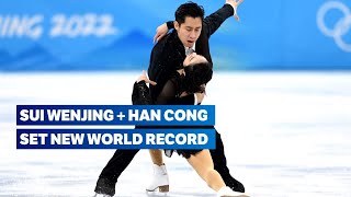 🚀NEW WORLD RECORD Sui Wenjing  Han Cong  Figure Skating Beijing 2022 Highlights [upl. by Lainad620]