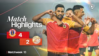 Match Highlights  East Bengal FC 42 Punjab FC  MW 13  ISL 202425 [upl. by Vijnas]