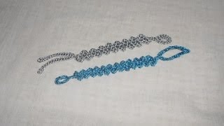 Braccialetto a Zig Zag Uncinetto crochet bracelet ganchillo pulsera [upl. by Ishmul]