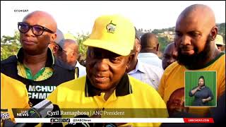 2024 Elections  Ramaphosa downplays MK party during campaign trail in Inanda KZN [upl. by Kotto]