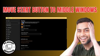 How to Move Start Button to Middle Windows 10 [upl. by Drehcir]