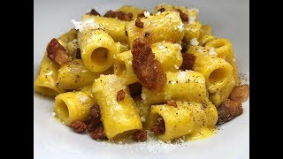 MEZZE MANICHE ALLA CARBONARA  CUCINANDOMELAGODO [upl. by Willner]