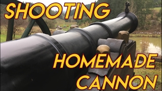 Homemade Cannon Shooting [upl. by Kass]