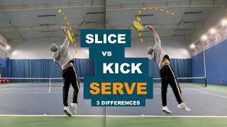 Slice vs Kick Serve  3 Key Differences TENFITMEN  Episode 181 [upl. by Losyram]