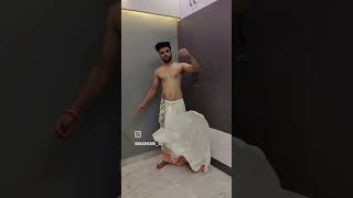 Best way to wear dhoti  indian dhoti style dhoti dhotitutorial vrindavan [upl. by Edin921]