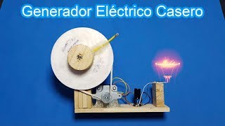 Como Hacer un Generador Eléctrico Casero Energía gratis Generador manual o eolico Hasta 10v [upl. by Thierry]