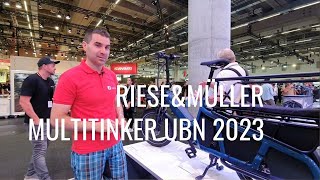 RieseampMüller Multitinker und Ubn 2023  Tretmühle Stuttgart  Eurobike neueste Urbanräder [upl. by Samoht887]