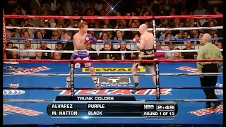 Saul Canelo Alvarez vs Matthew Hatton WBC WORLD SUPER WELTERWEIGHT TITLE HD┃SHANNONS GYM [upl. by Rovaert]