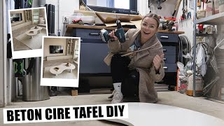 DIY ORGANISCHE SALONTAFEL⚡️Betonlook amp Trendy  Floor Delver [upl. by Garey]