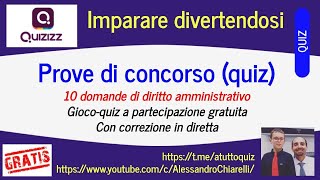 Esercitazione per la preparazione ai concorsi 10 domande di diritto amministrativo 352021 [upl. by Prospero]