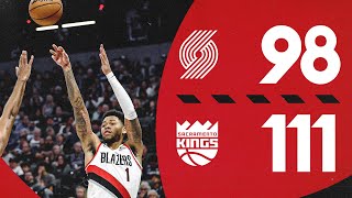 Portland Trail Blazers 98 Sacramento Kings 111  Game Highlights  October 28 2024 [upl. by Amsed464]