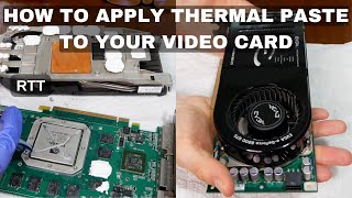 How to Apply Thermal Paste to your Graphics Card  10c Drop [upl. by Lawan366]