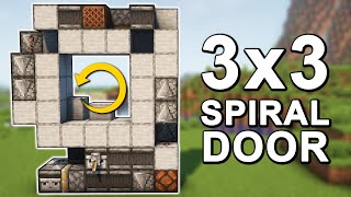 The BEST 3x3 Spiral Door in Minecraft 121 Tutorial [upl. by Edahc788]